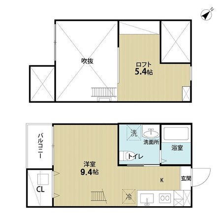 東枇杷島駅 徒歩9分 2階の物件間取画像